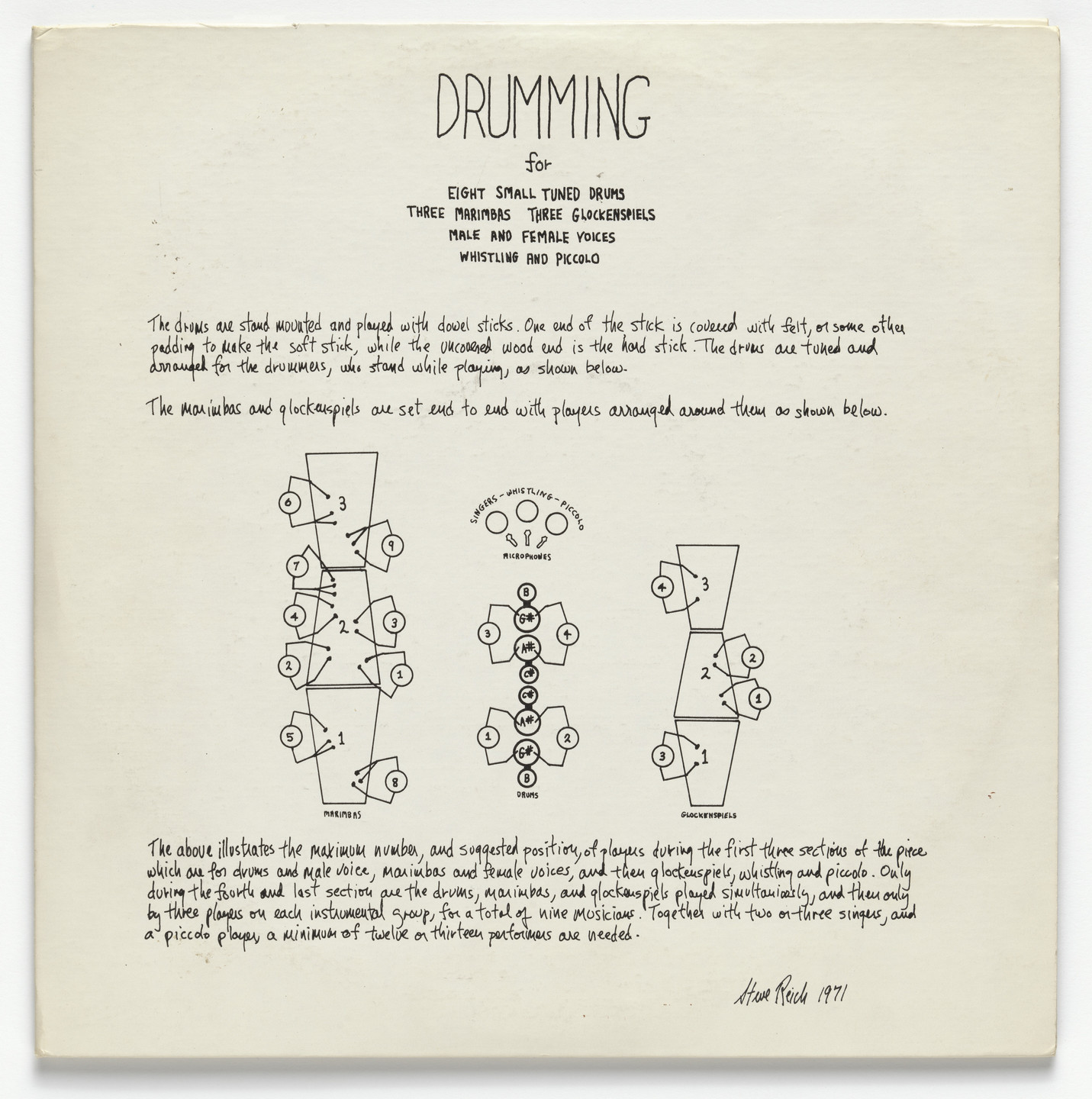 Steve Reich. Drumming. 1971