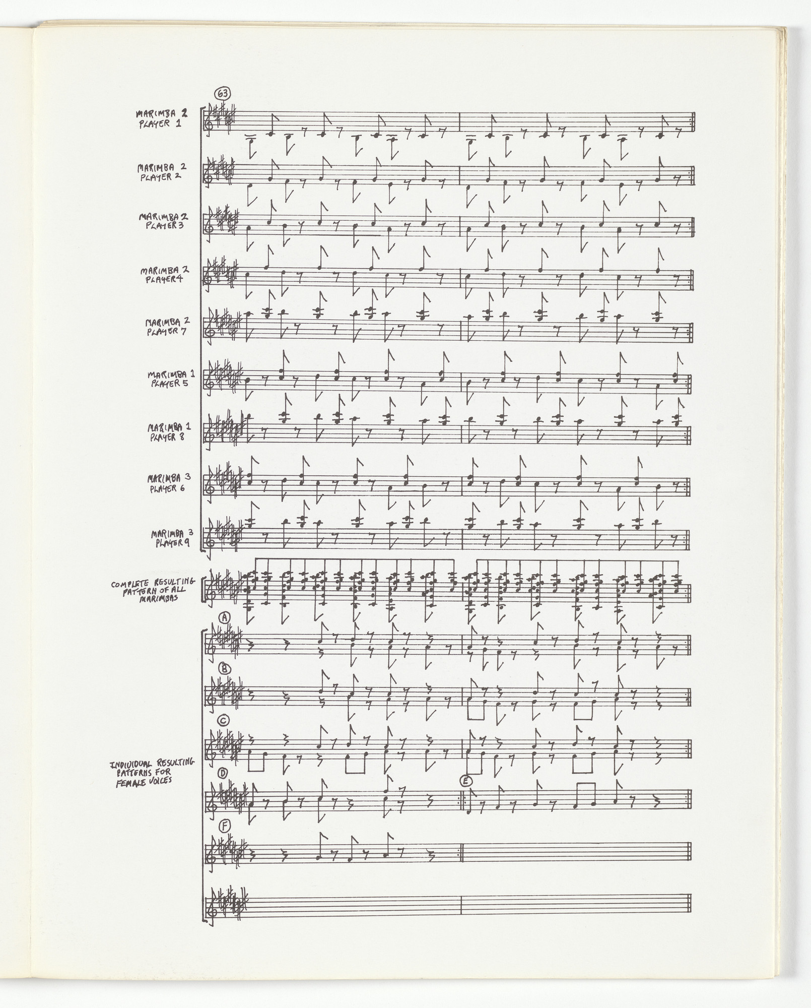 Steve Reich のSong Collection 5 Score 【公式通販】