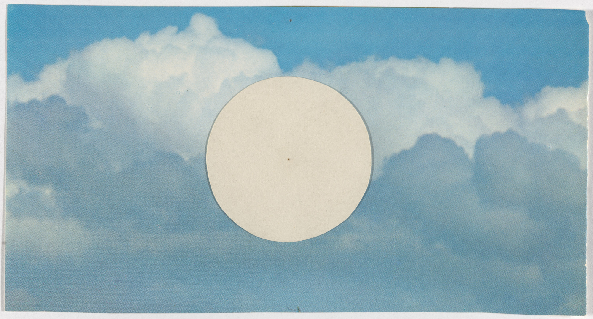 Yutaka Matsuzawa. Untitled (White Circle Collage). c. 1967