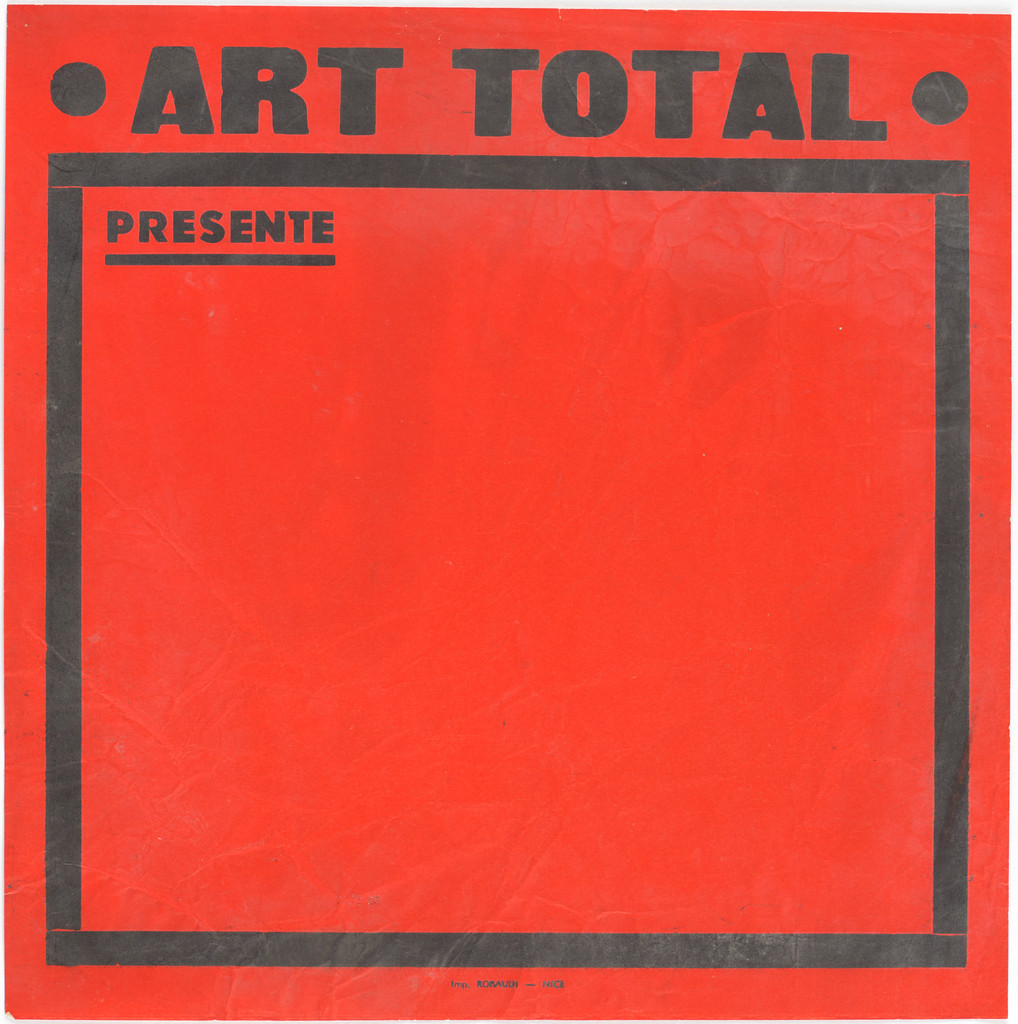 Unused poster for Art Total