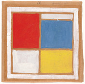 Theo van Doesburg. Design for a stained-glass window for Christian ULO School, Rehobôth te Drachten. 1922–23