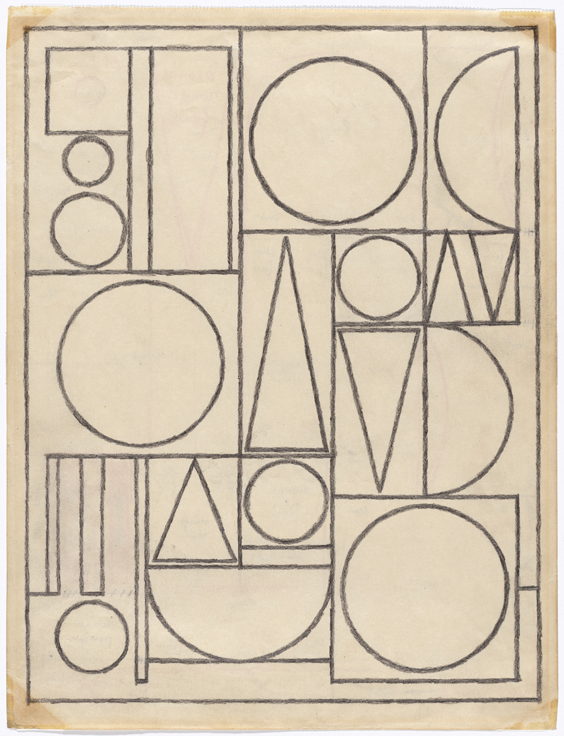 Auguste Herbin. Project for a Painting. c. 1955