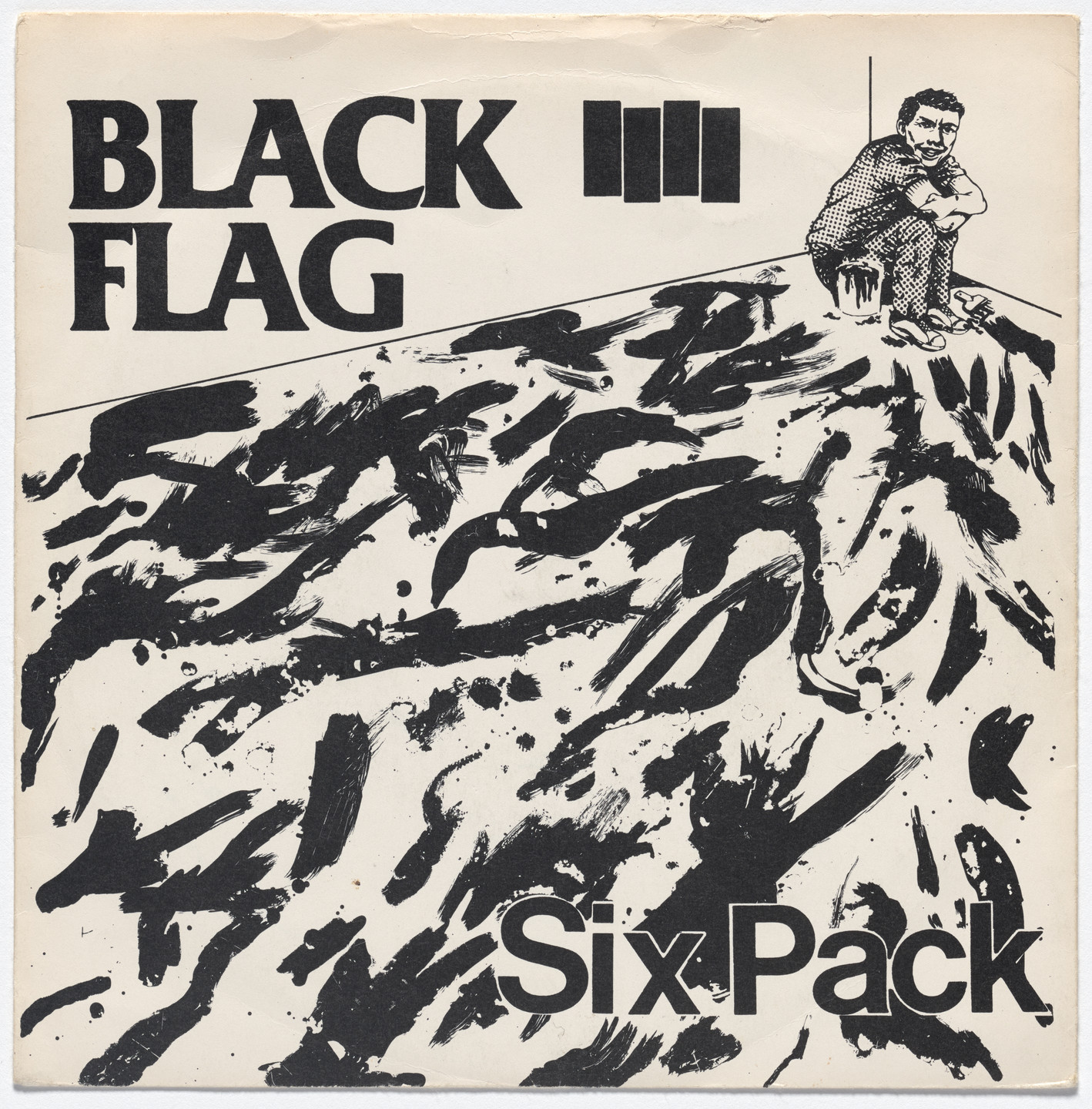 Black Flag, Raymond Pettibon. Six Pack. 1981