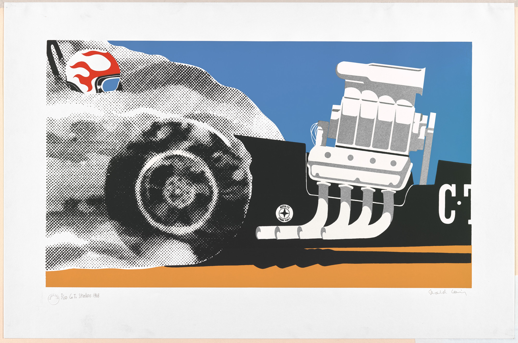 Gerald Laing. C.T. Stokers from Dragsters. 1968