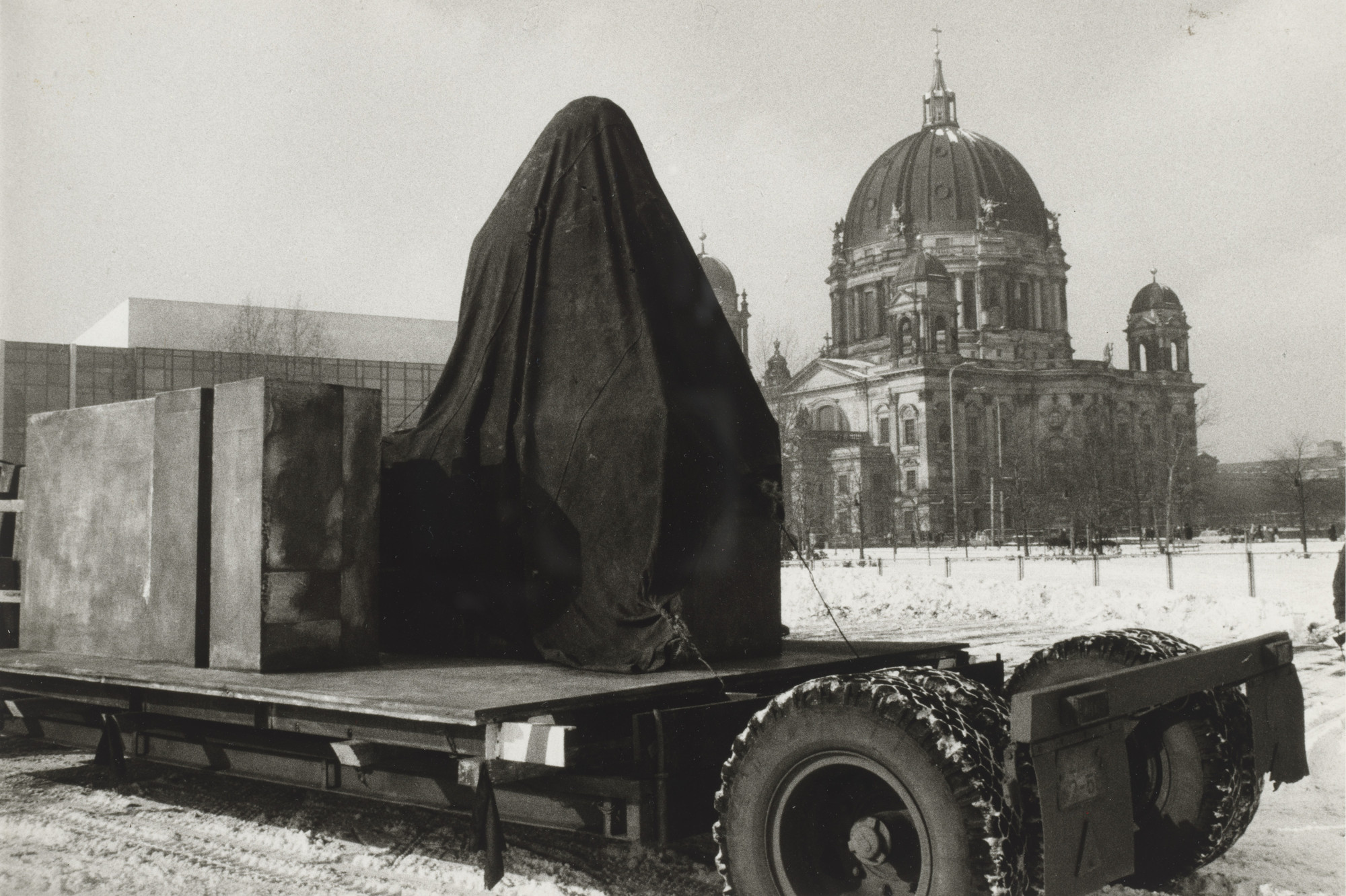 Sibylle Bergemann. The Lustgarten, Berlin Cathedral, Berlin, Germany. February 1986