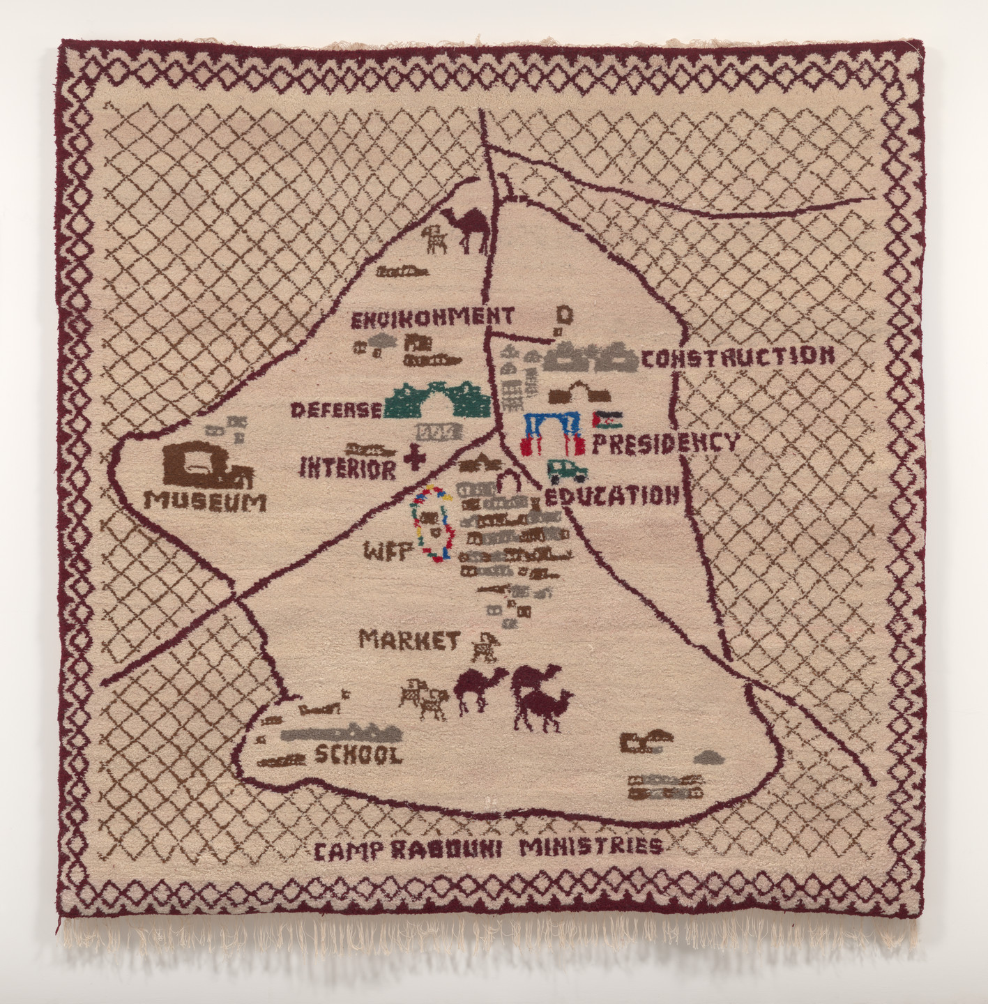 Manuel Herz Architects, National Union of Sahrawi Women. Woven Panel. 2016