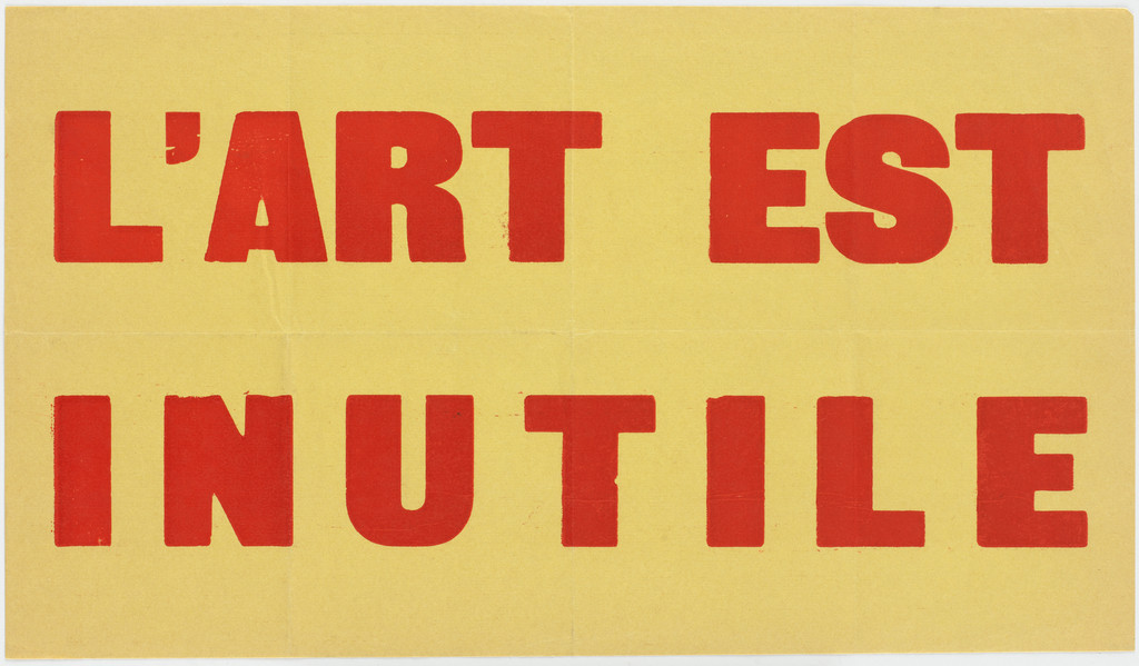 L'Art est inutile