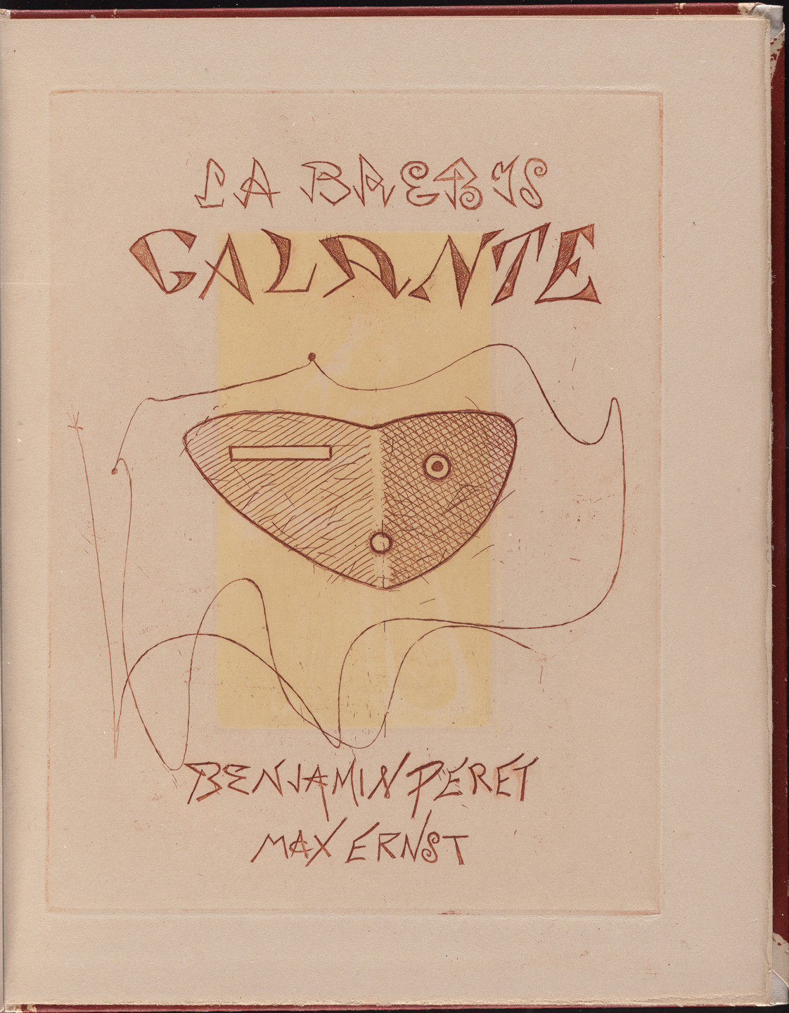 Max Ernst. Title page from La Brebis galante. 1949