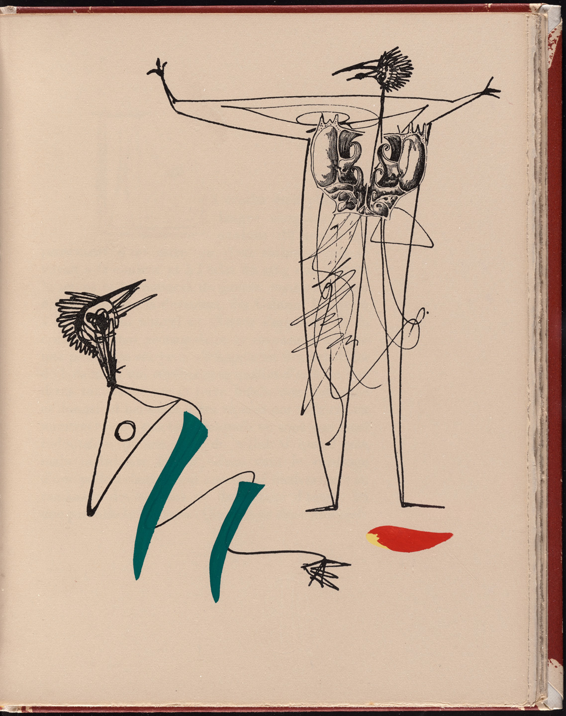 Max Ernst. Plate (page 41) from La Brebis galante. 1949