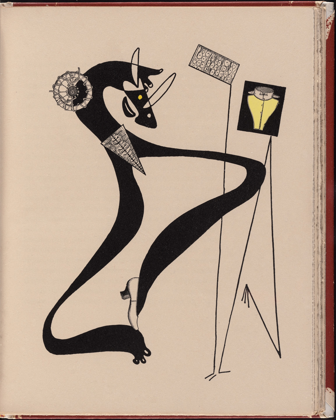 Max Ernst. Plate (page 47) from La Brebis galante. 1949