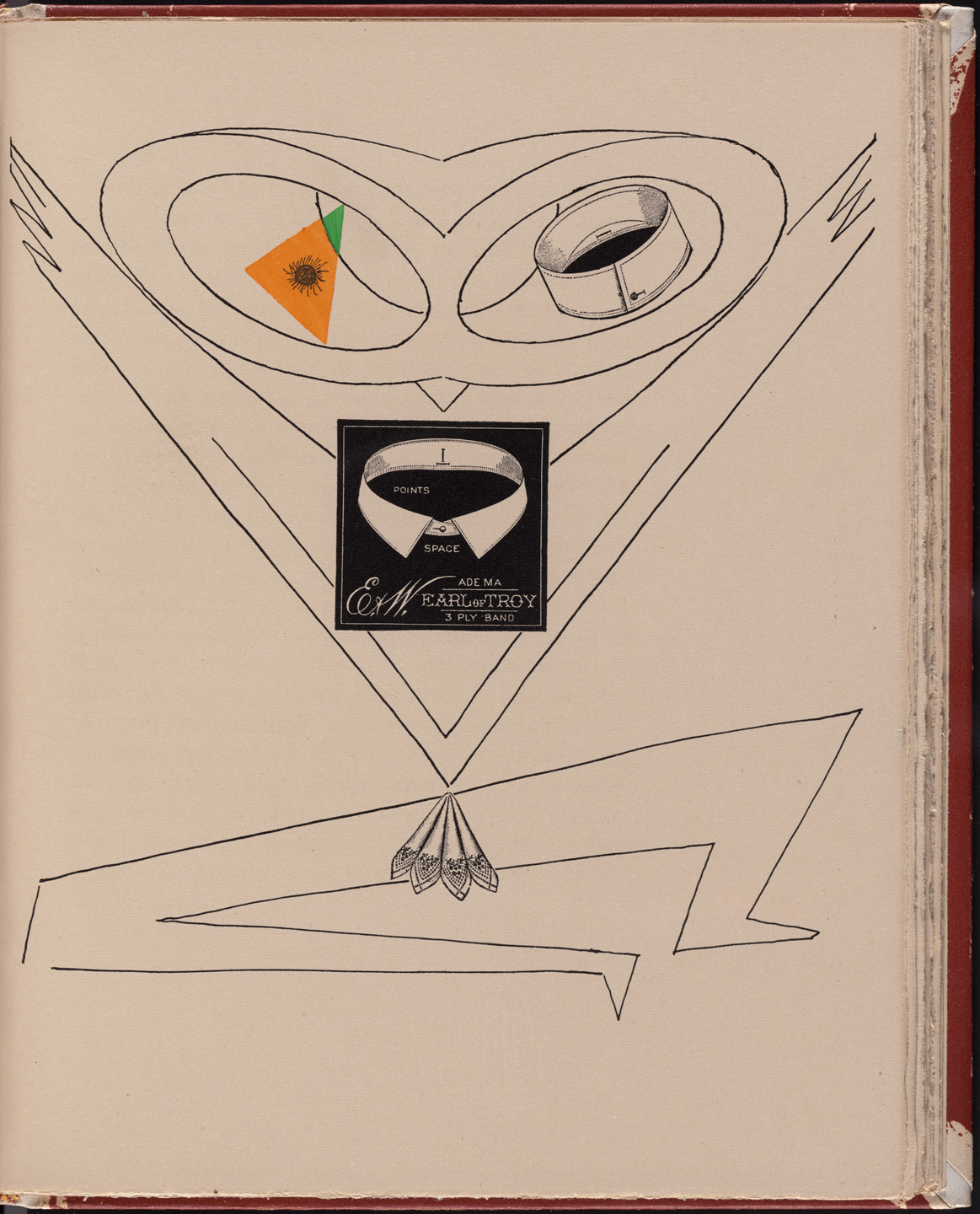 Max Ernst. Plate (page 63) from La Brebis galante. 1949