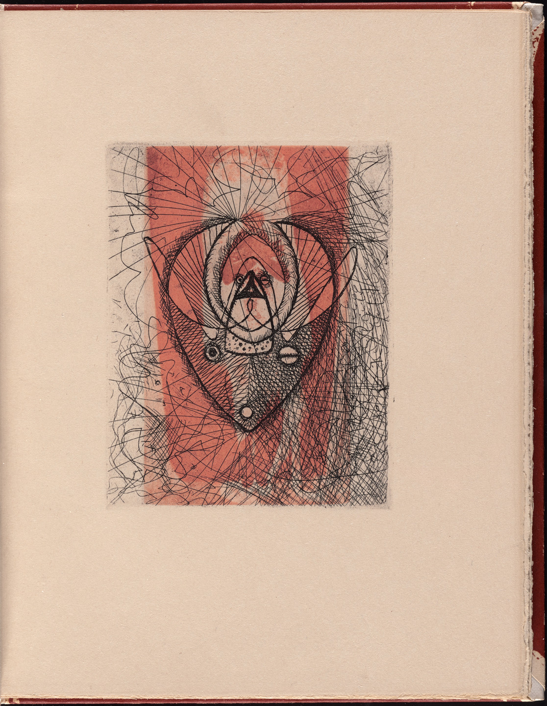 Max Ernst. Plate (page 7) from La Brebis galante. 1949
