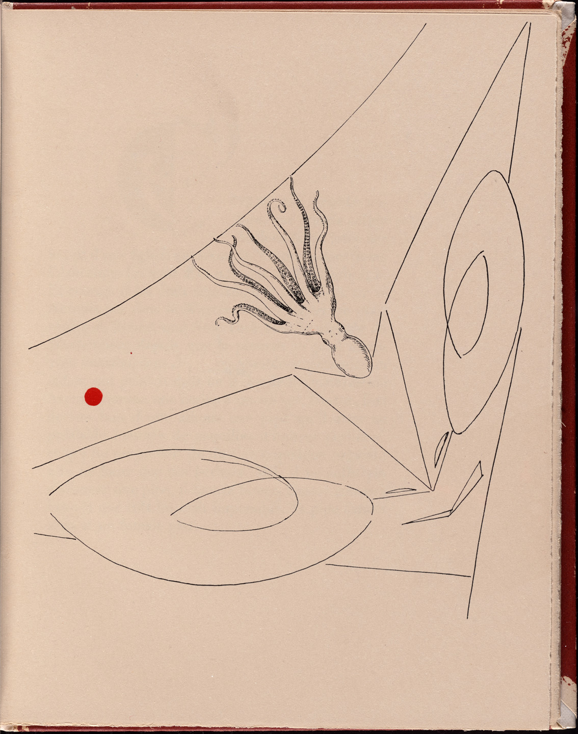 Max Ernst. Plate (page 21) from La Brebis galante. 1949