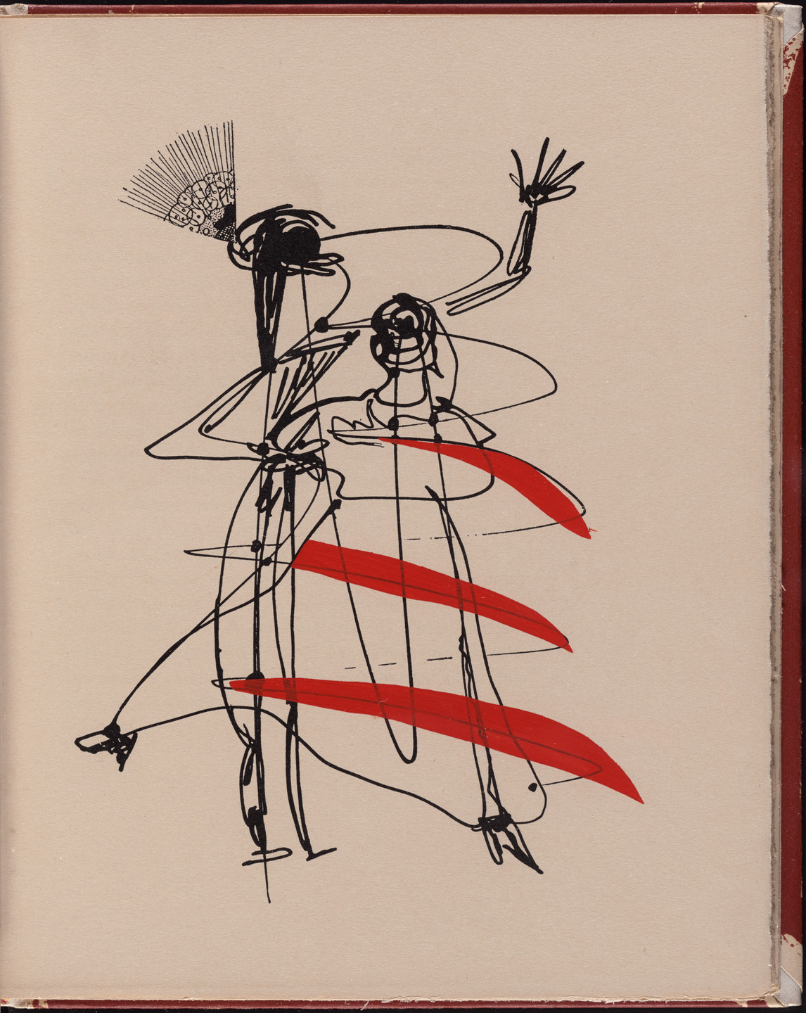 Max Ernst. Plate (page 37) from La Brebis galante. 1949