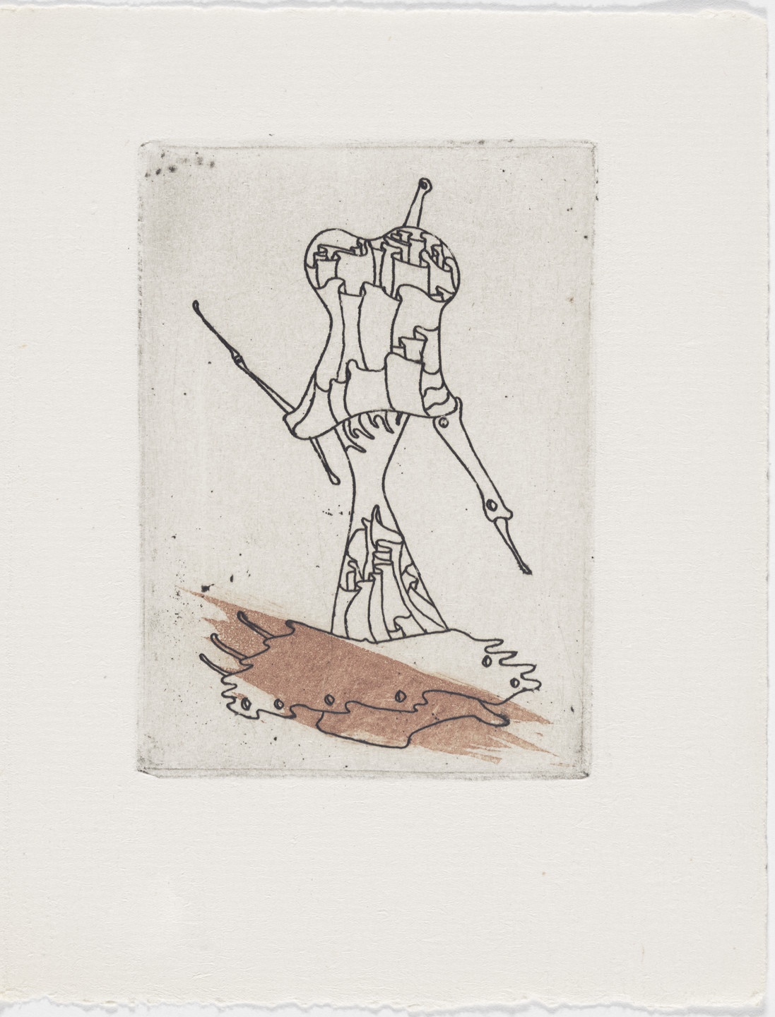 Yves Tanguy. Plate (page 61) from Minuits pour géants: Volume II from L'Antitête. 1947–49, published 1949