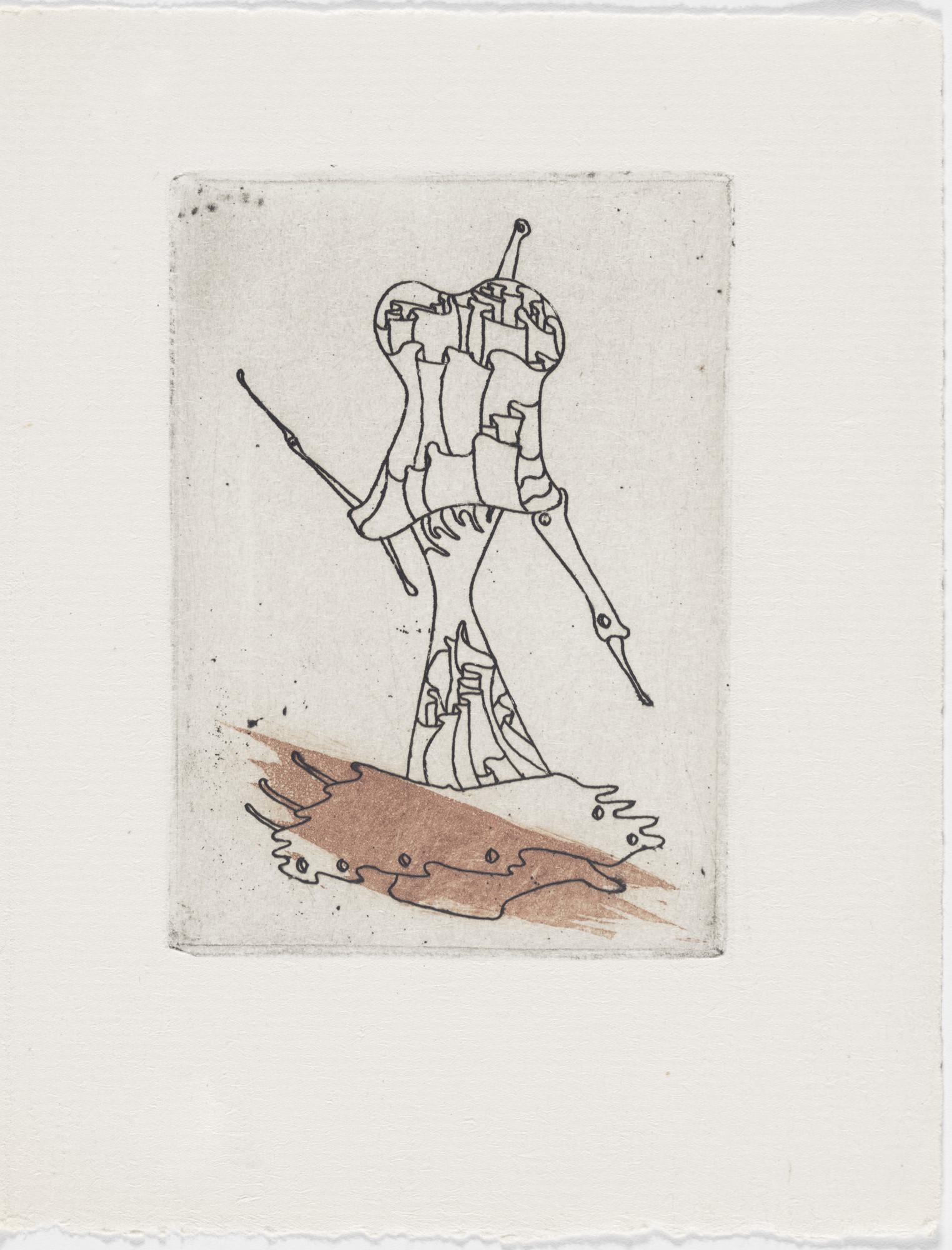 Yves Tanguy. Plate (page 61) from Minuits pour géants : Volume II from L'Antitête
