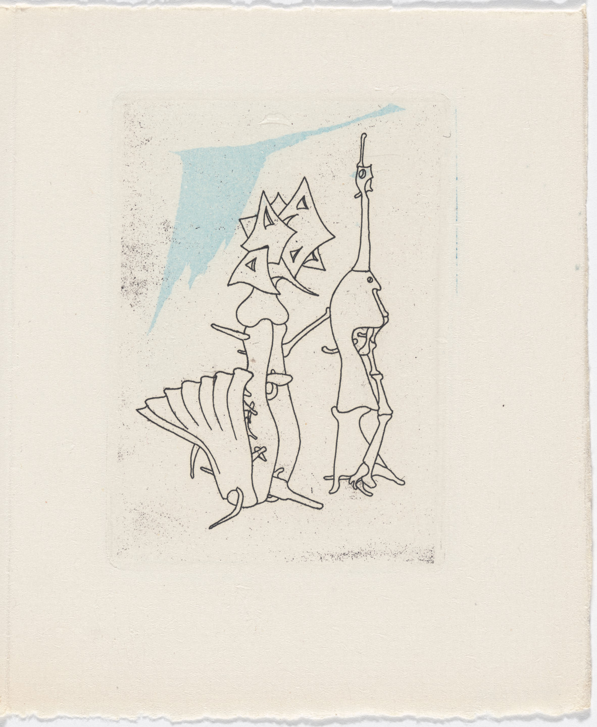 Yves Tanguy. Plate (page 95) from Minuits pour géants: Volume II from L'Antitête. 1947–49, published 1949