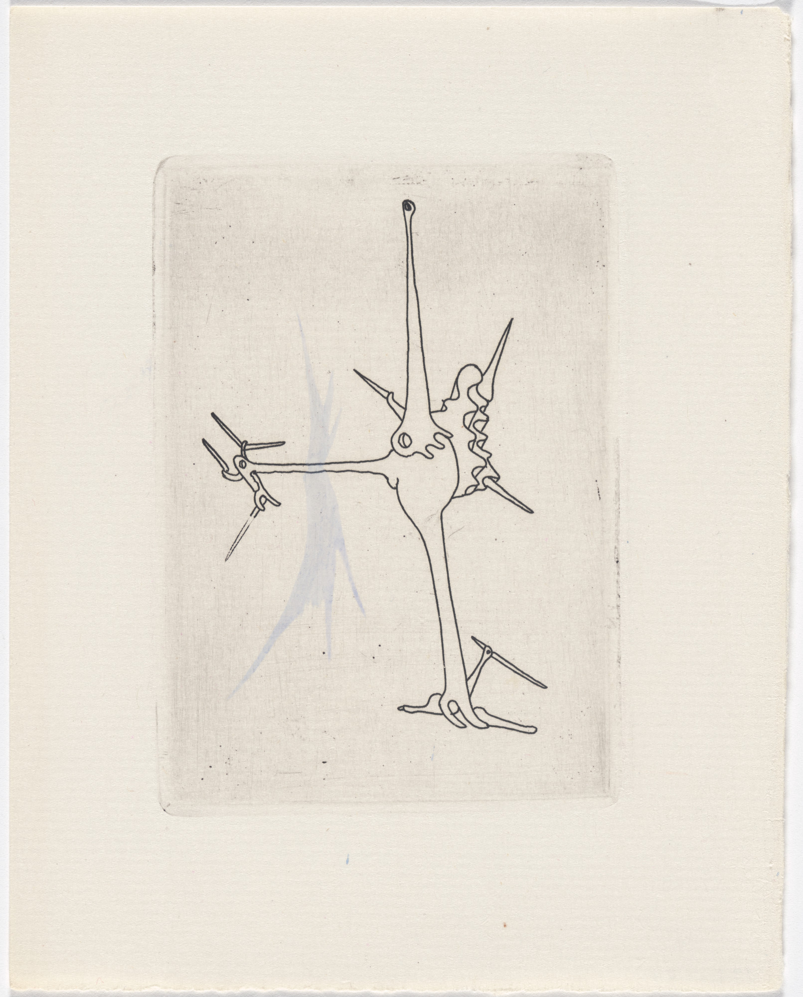 Yves Tanguy. Variant of plate (page 15) from Minuits pour géants : Volume II from L'Antitête