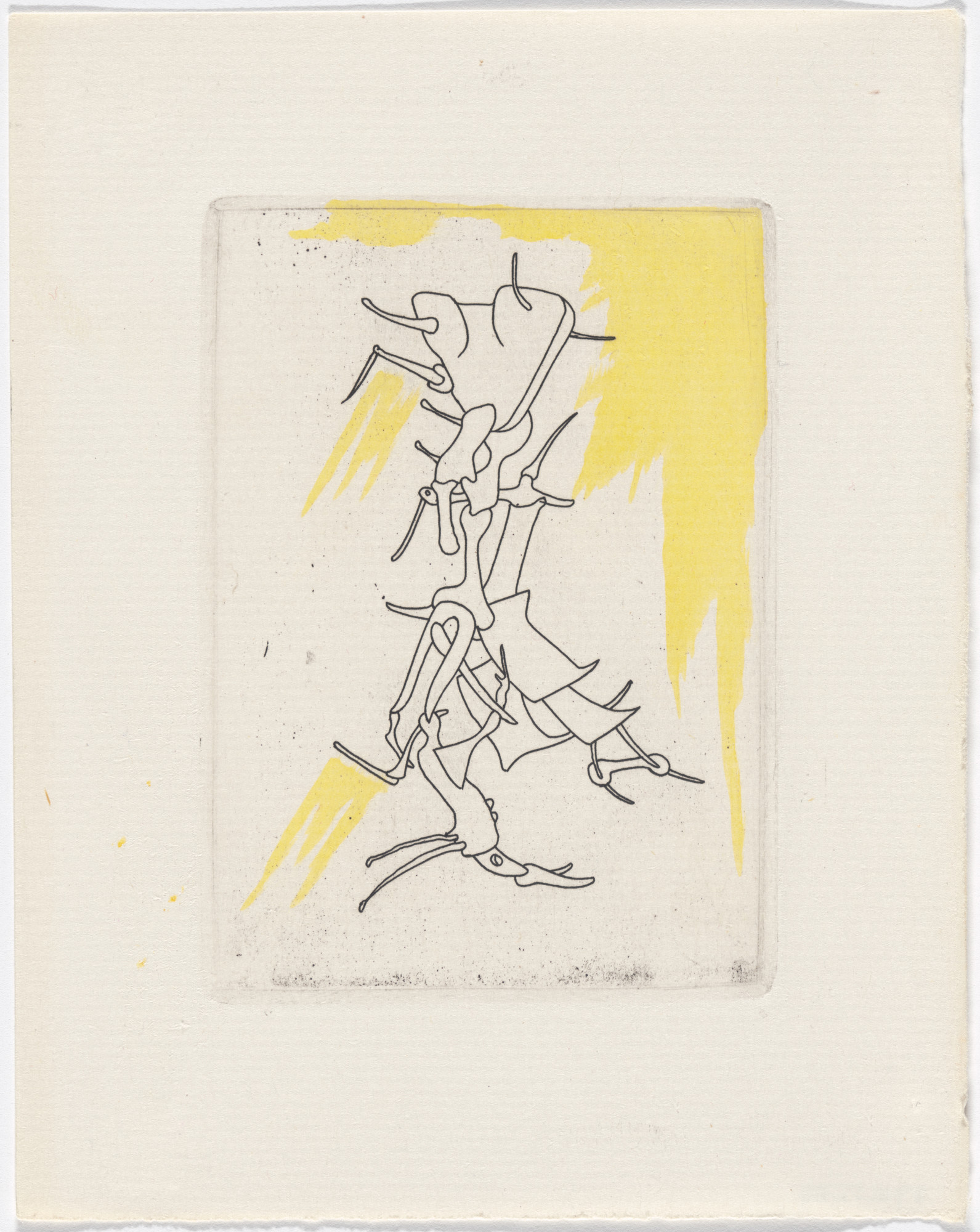 Yves Tanguy. Variant of plate (page 49) from Minuits pour géants : Volume II from L'Antitête
