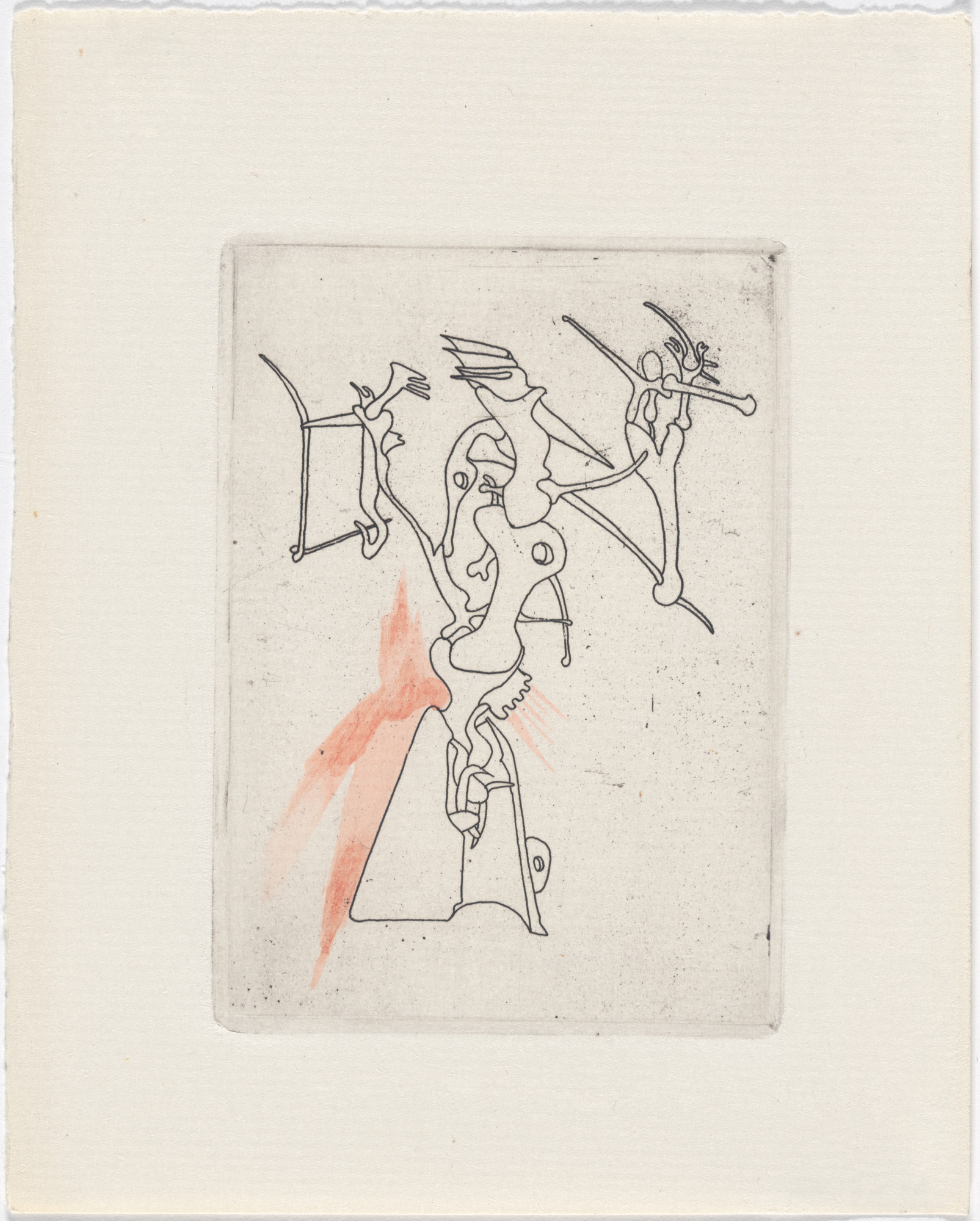 Yves Tanguy. Variant of plate (page 73) from Minuits pour géants : Volume II from L'Antitête