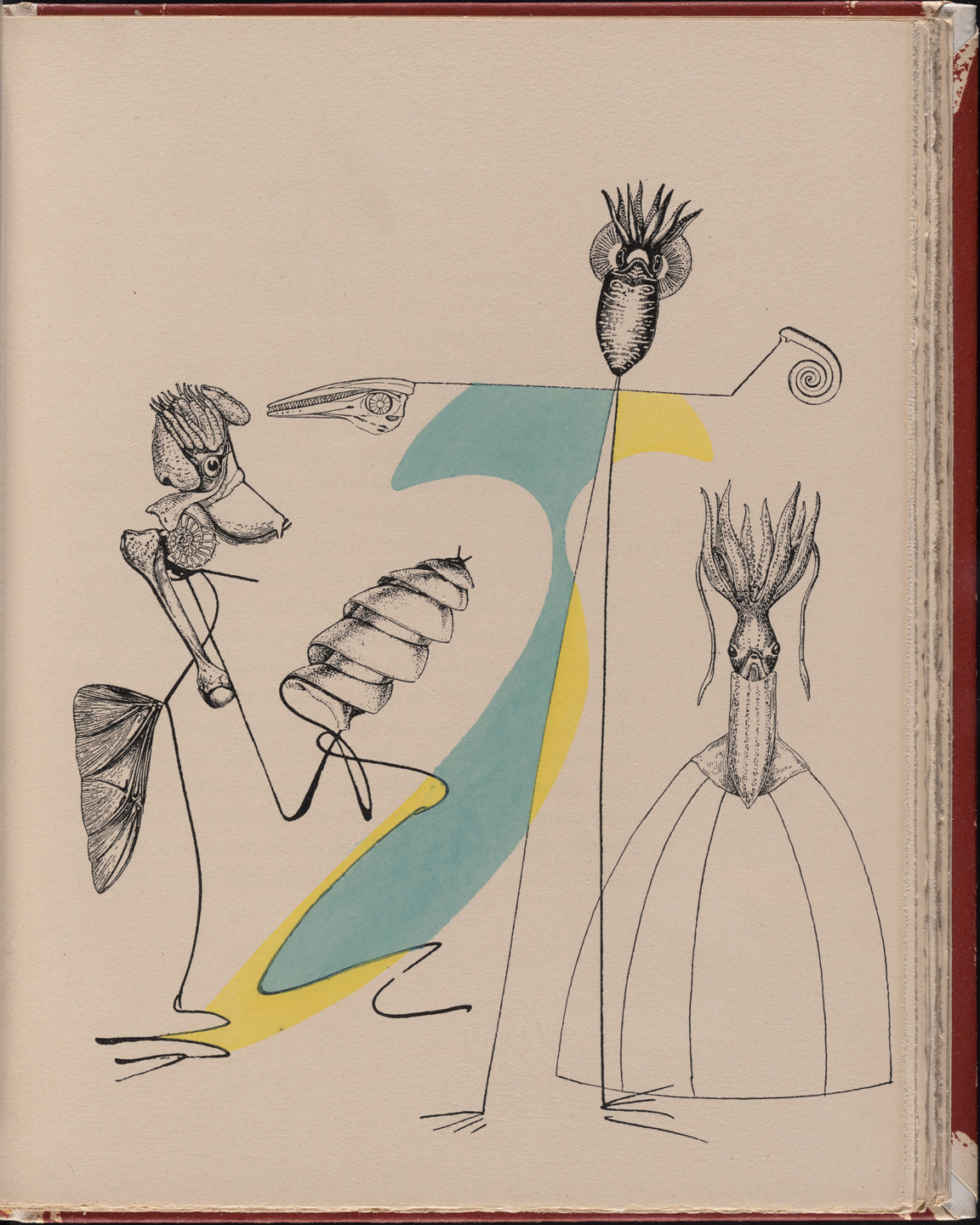 Max Ernst. Plate (page 51) from La Brebis galante. 1949