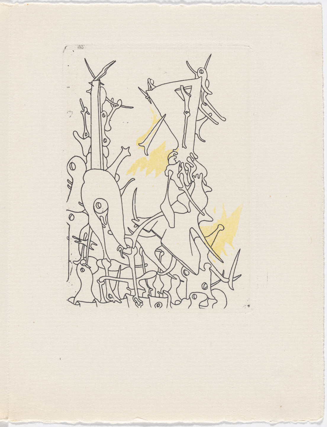 Yves Tanguy. Plate (page 37) from Minuits pour géants: Volume II from L'Antitête. 1947–49, published 1949