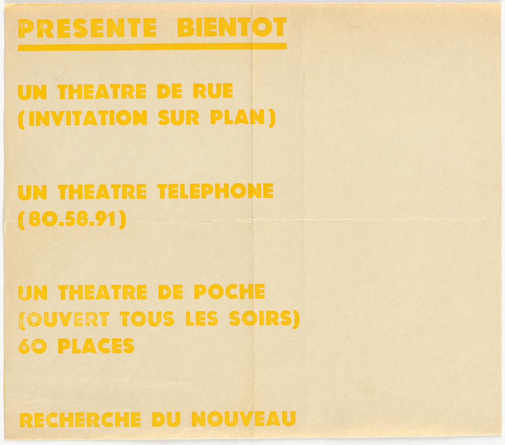 Poster for Le Théâtre Total