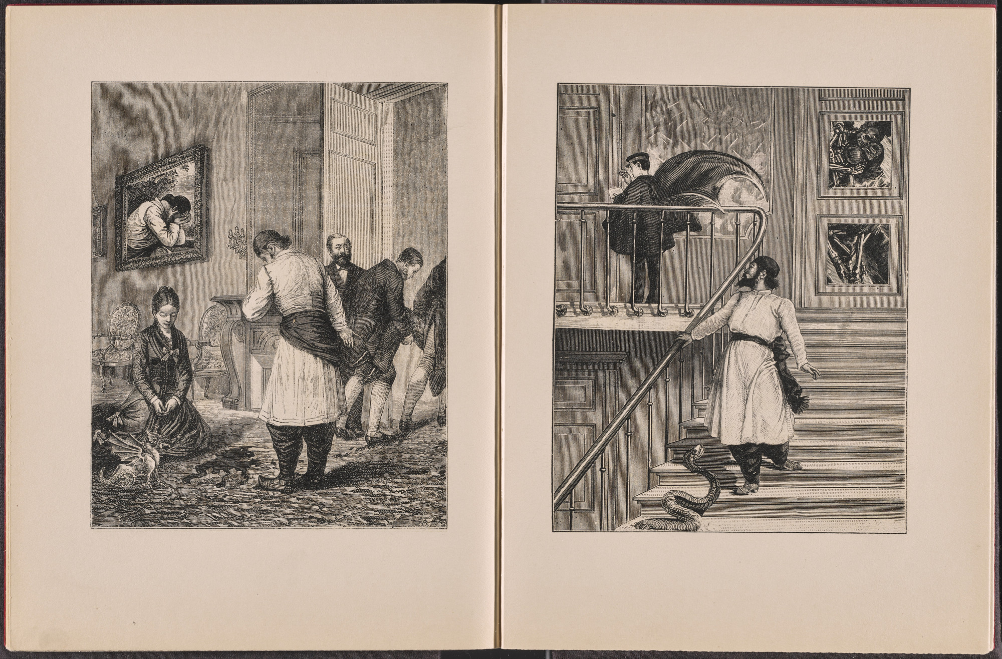 Max Ernst. Volume III: La Cour du dragon (Volume III: The Court of the Dragon) from Une Semaine de bonté ou les sept éléments capitaux (A Week of Kindness or the Seven Deadly Elements). 1933–34, published 1934