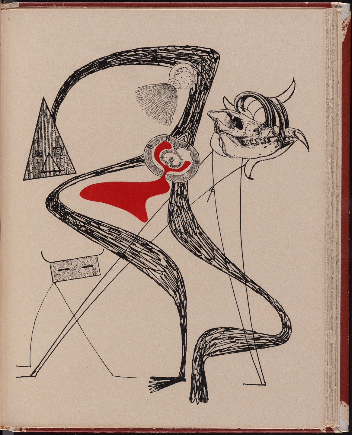 Max Ernst. Plate (page 81) from La Brebis galante. 1949