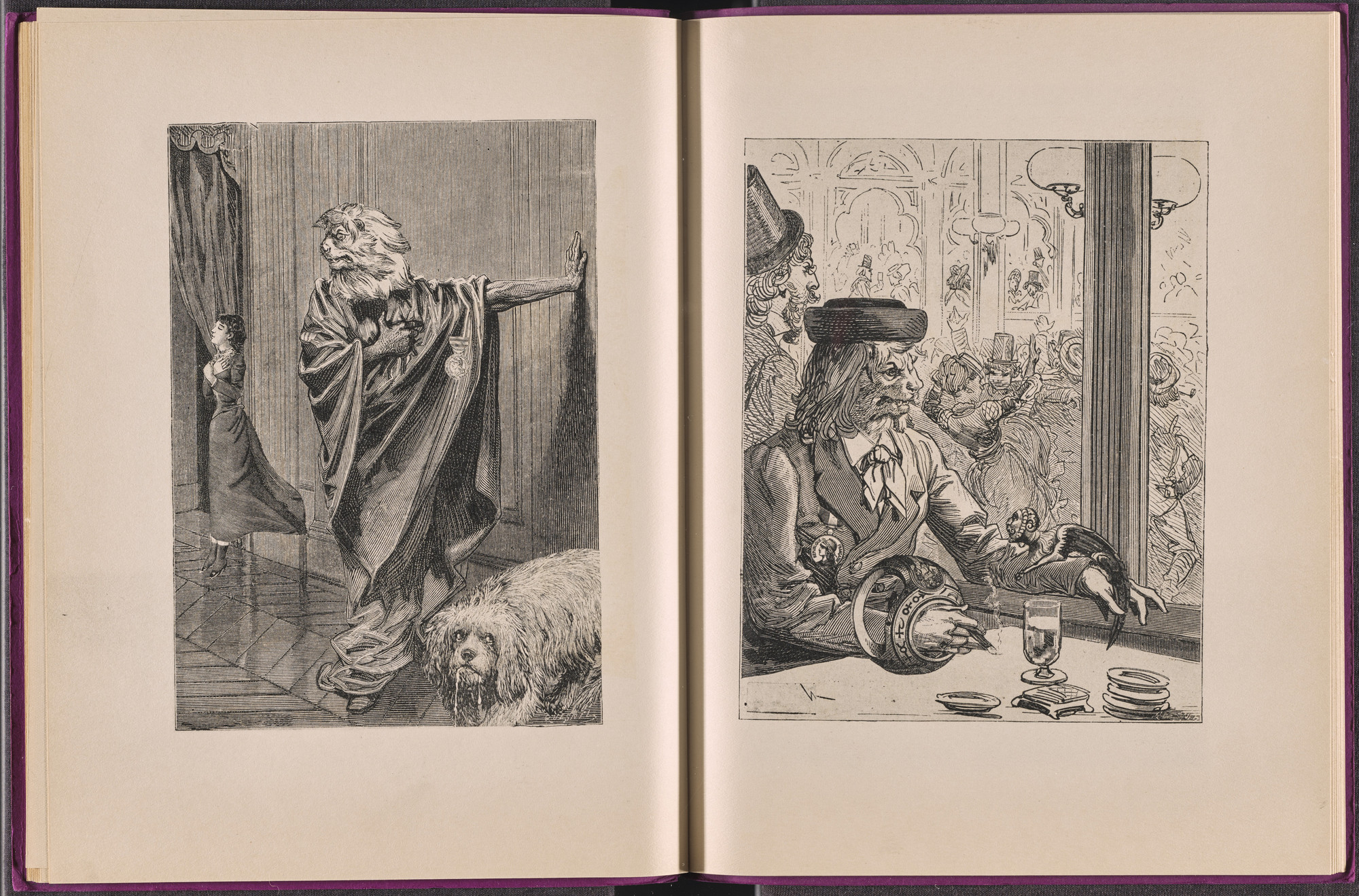 Max Ernst. Volume I: Le Lion de Belfort (Volume I: The Lion of Belfort) from Une Semaine de bonté ou les sept éléments capitaux (A Week of Kindness or the Seven Deadly Elements). 1933–34, published 1934