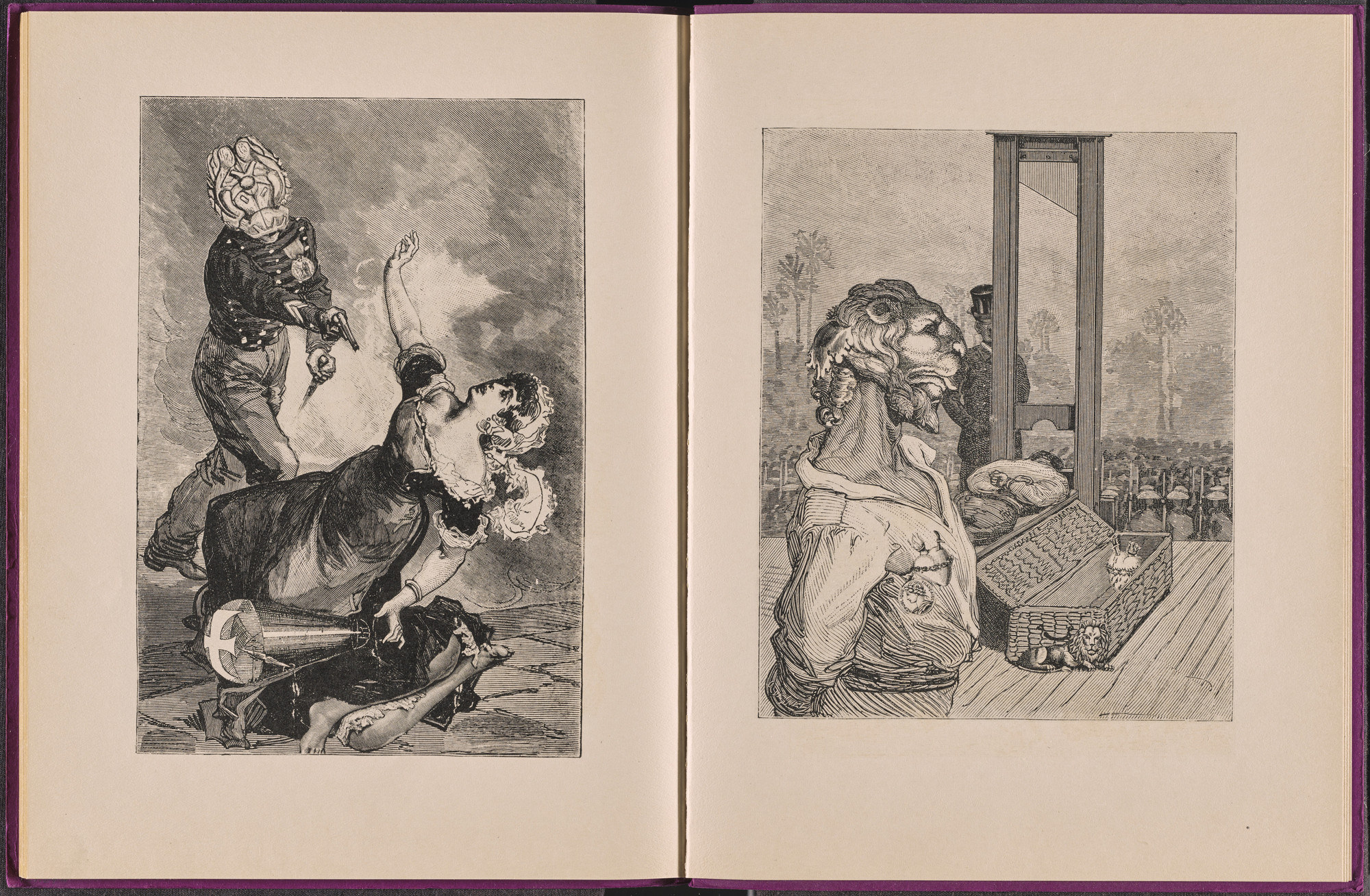 Max Ernst. Volume I: Le Lion de Belfort (Volume I: The Lion of Belfort) from Une Semaine de bonté ou les sept éléments capitaux (A Week of Kindness or the Seven Deadly Elements). 1933–34, published 1934