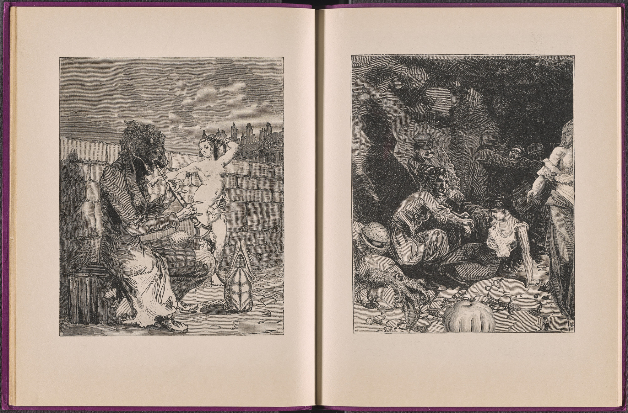 Max Ernst. Volume I: Le Lion de Belfort (Volume I: The Lion of Belfort) from Une Semaine de bonté ou les sept éléments capitaux (A Week of Kindness or the Seven Deadly Elements). 1933–34, published 1934