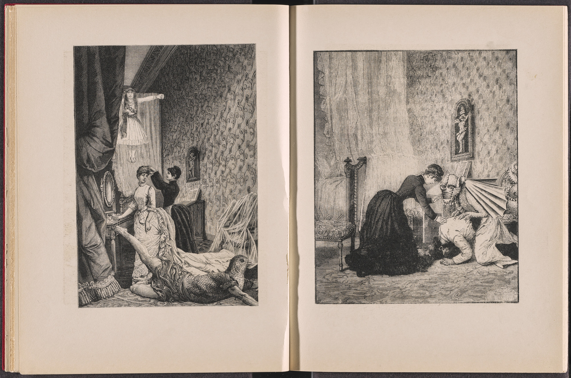 Max Ernst. Volume III: La Cour du dragon (Volume III: The Court of the Dragon) from Une Semaine de bonté ou les sept éléments capitaux (A Week of Kindness or the Seven Deadly Elements). 1933–34, published 1934