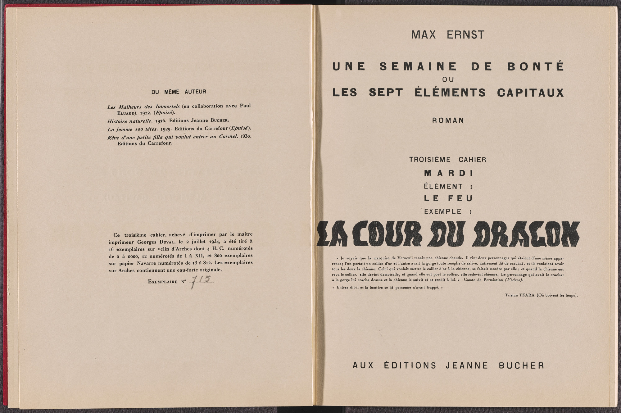 Gratuit Images Max Ernst Volume Iii La Cour Du Dragon Volume Iii The Court Of actualisé par