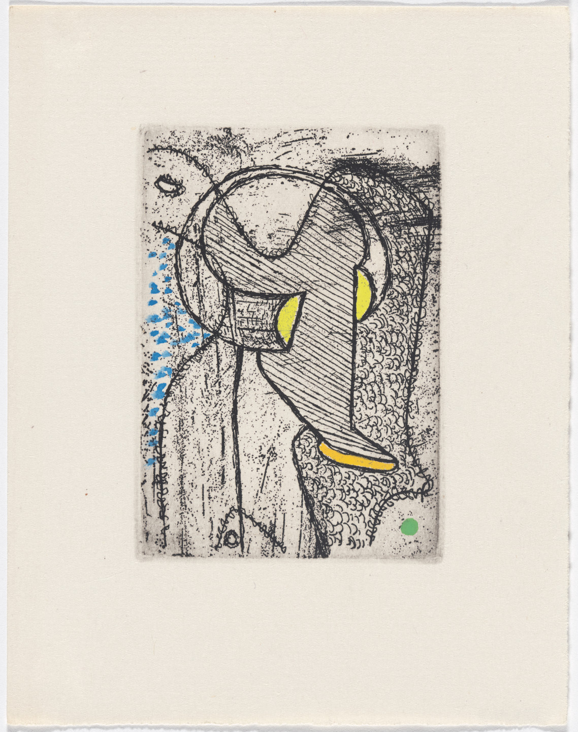 Max Ernst. Variant of frontispiece from Monsieur Aa l&#39;antiphilosophe: Volume I from L&#39;Antitête. 1947–49, published 1949