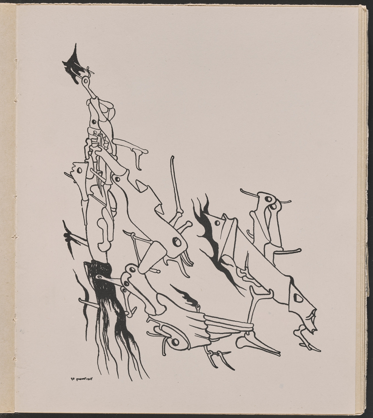 Yves Tanguy. Plate from Le Surréalisme en 1947. 1947