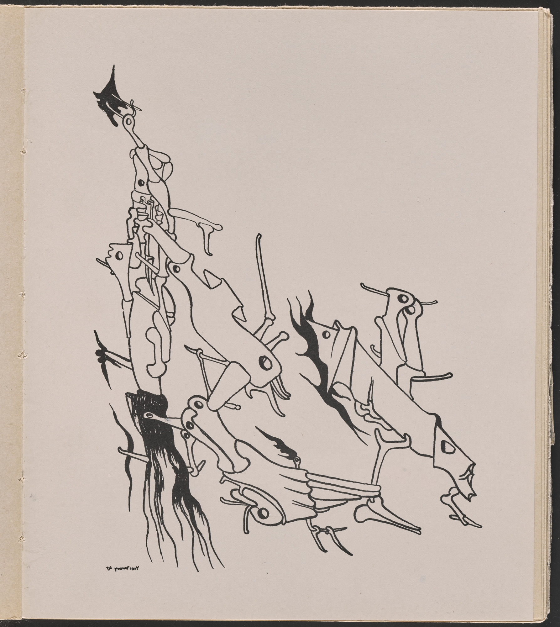 Yves Tanguy. Plate from Le Surréalisme en 1947