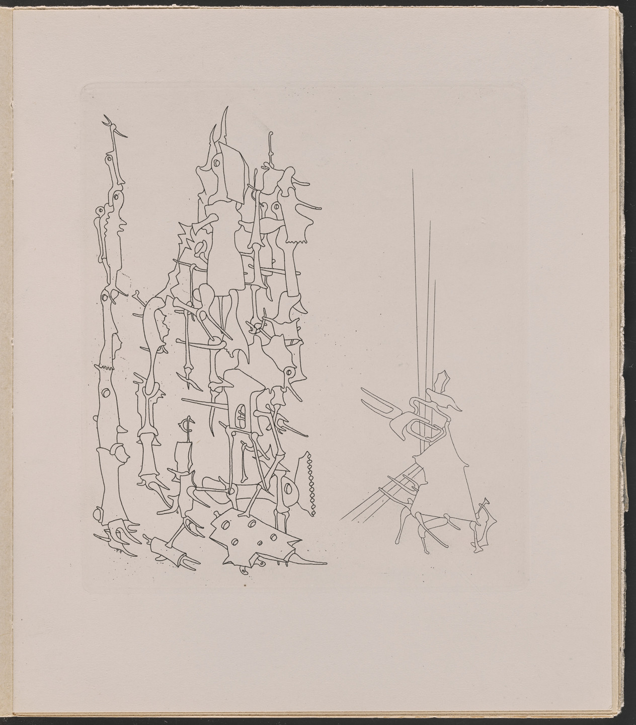 Yves Tanguy. Plate from Le Surréalisme en 1947. 1947