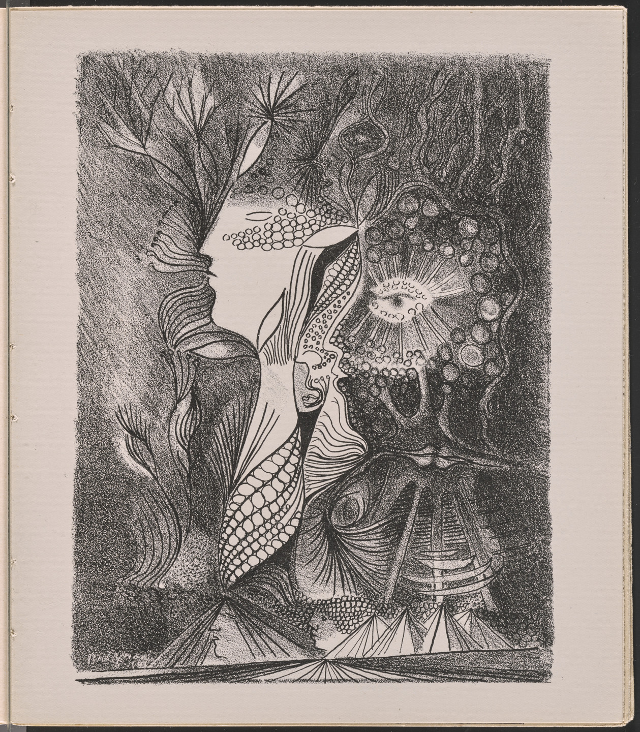 Serge Brignoni. Plate from Le Surréalisme en 1947. 1947
