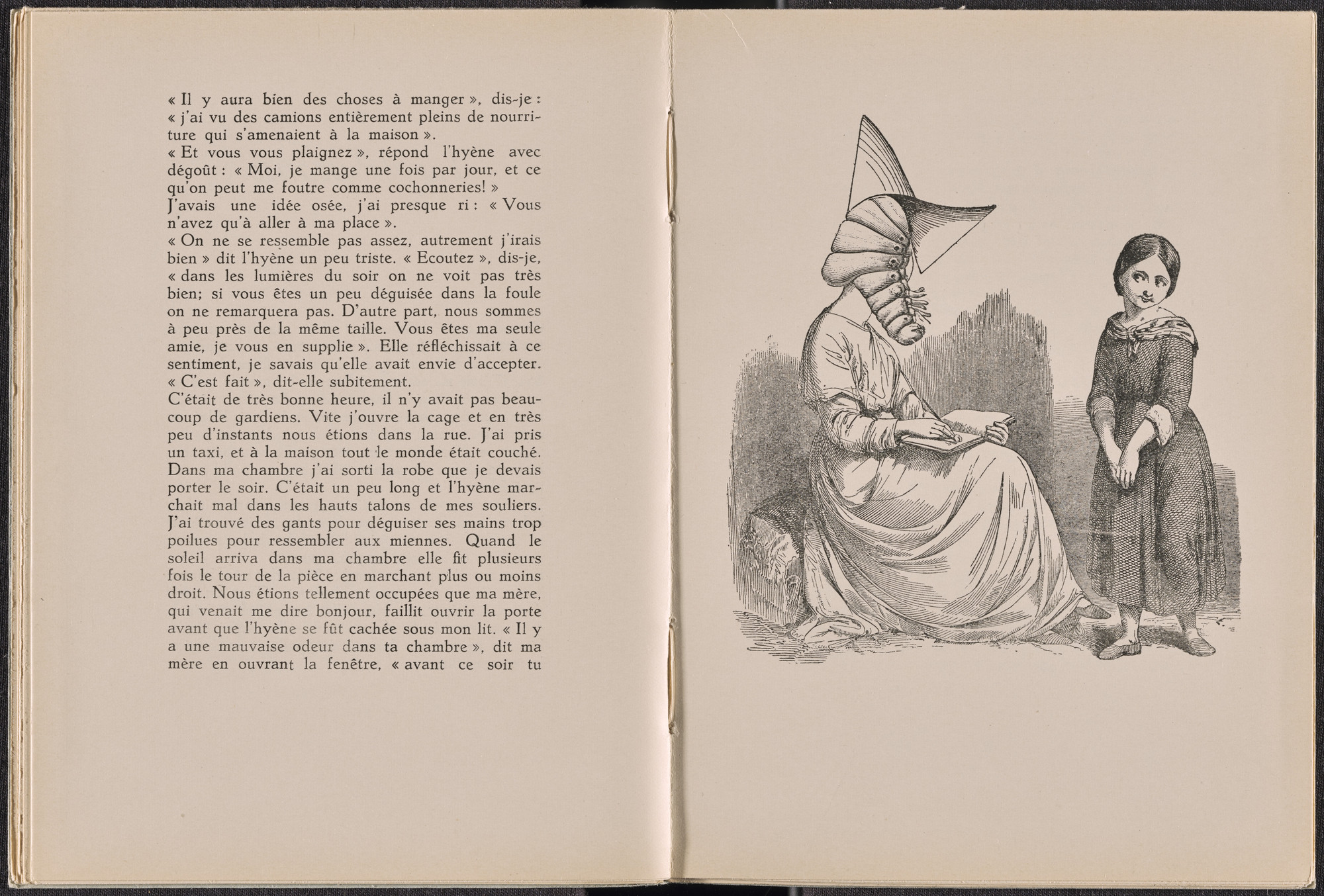 Max Ernst. Plate (folio 10) from La Dame ovale. 1939