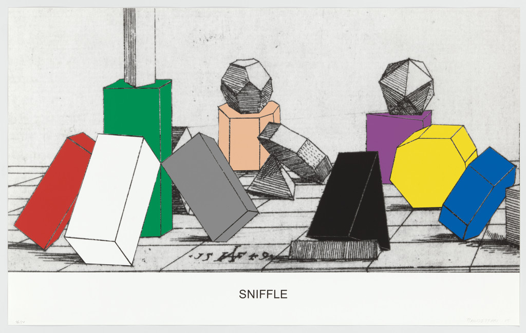 Engravings with Sounds: Sniffle by John Baldessari