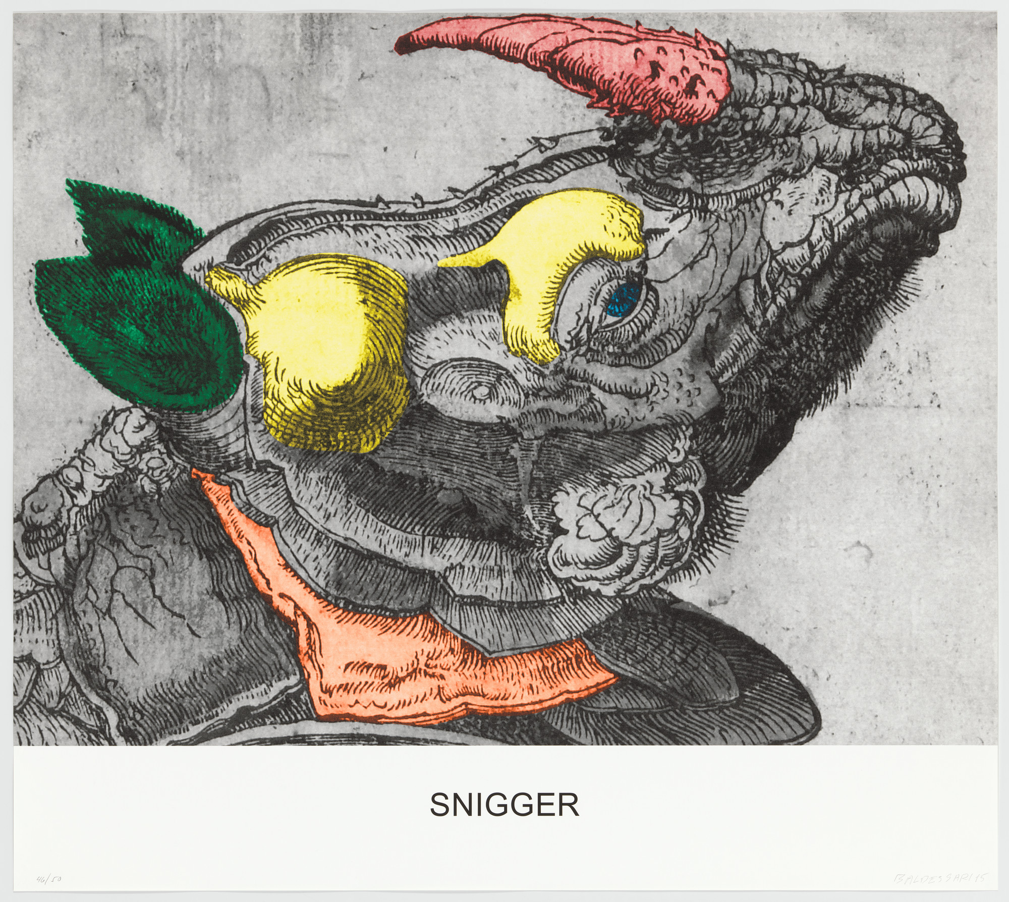 John Baldessari. Engravings with Sounds: Snigger. 2015 | MoMA