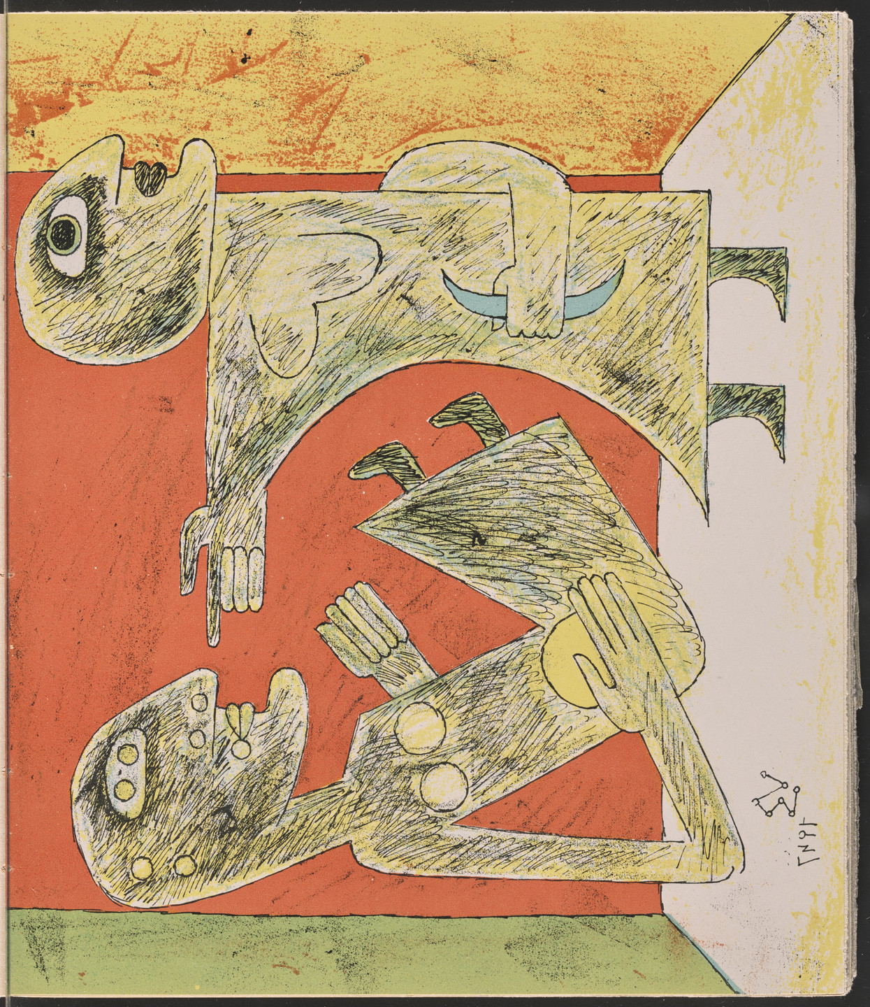 Victor Brauner. Plate from Le Surréalisme en 1947. 1947