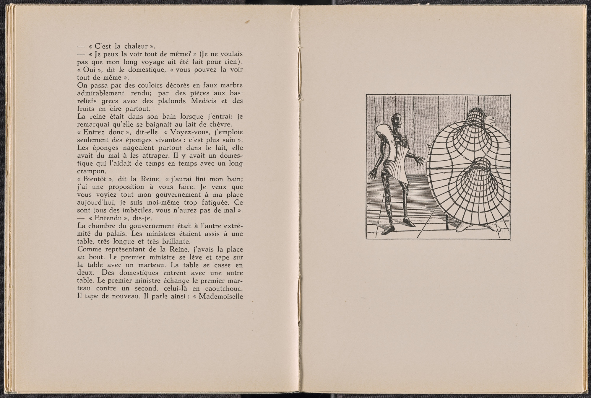 Max Ernst. Plate (folio 14) from La Dame ovale