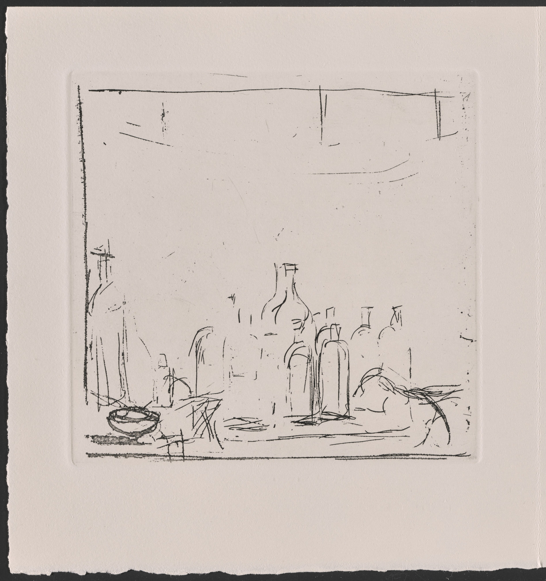 Alberto Giacometti. Plate from Un Poème dans chaque livre