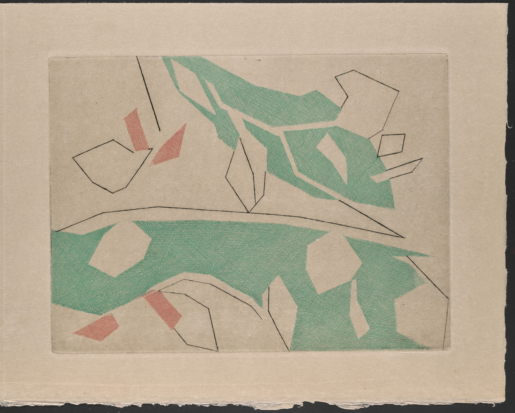 André Beaudin. Plate (folio 8) from Hommage à Roger Lacourière. 1968