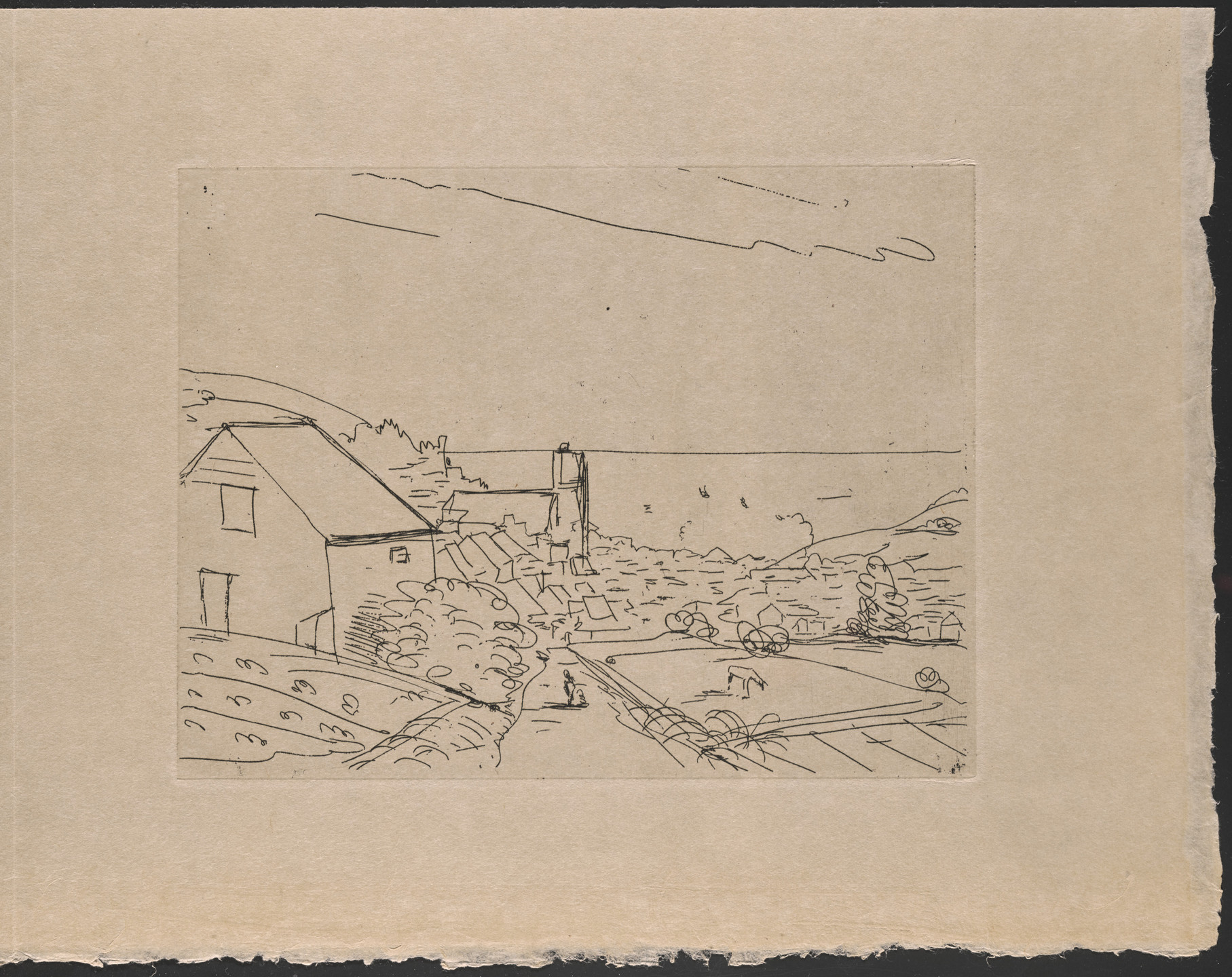 André Derain. Plate (folio 12) from Hommage à Roger Lacourière. published 1968
