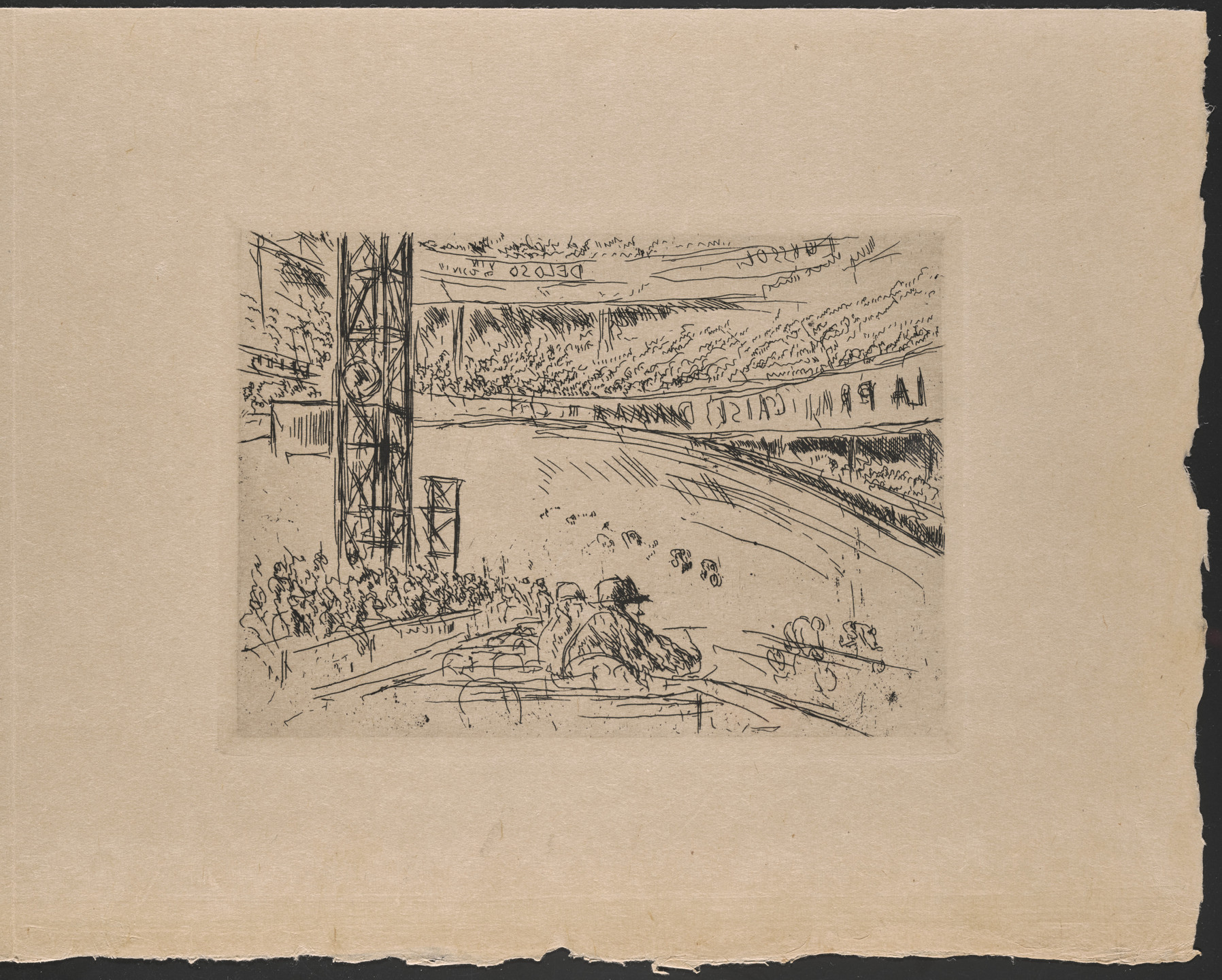 André Dunoyer de Segonzac. Plate (folio 16) from Hommage à Roger Lacourière. 1968