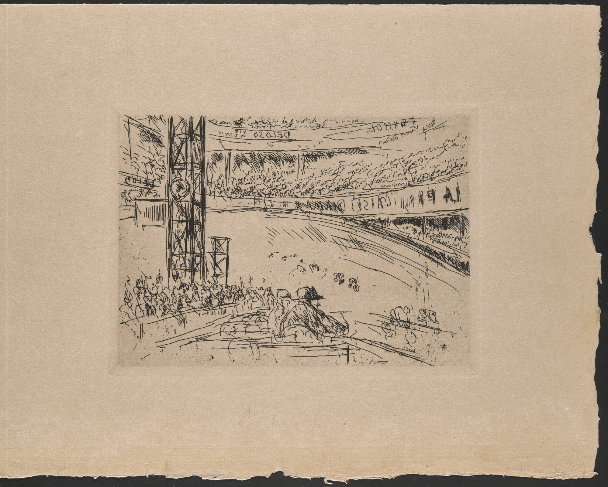 André Dunoyer de Segonzac. Plate (folio 16) from Hommage à Roger Lacourière
