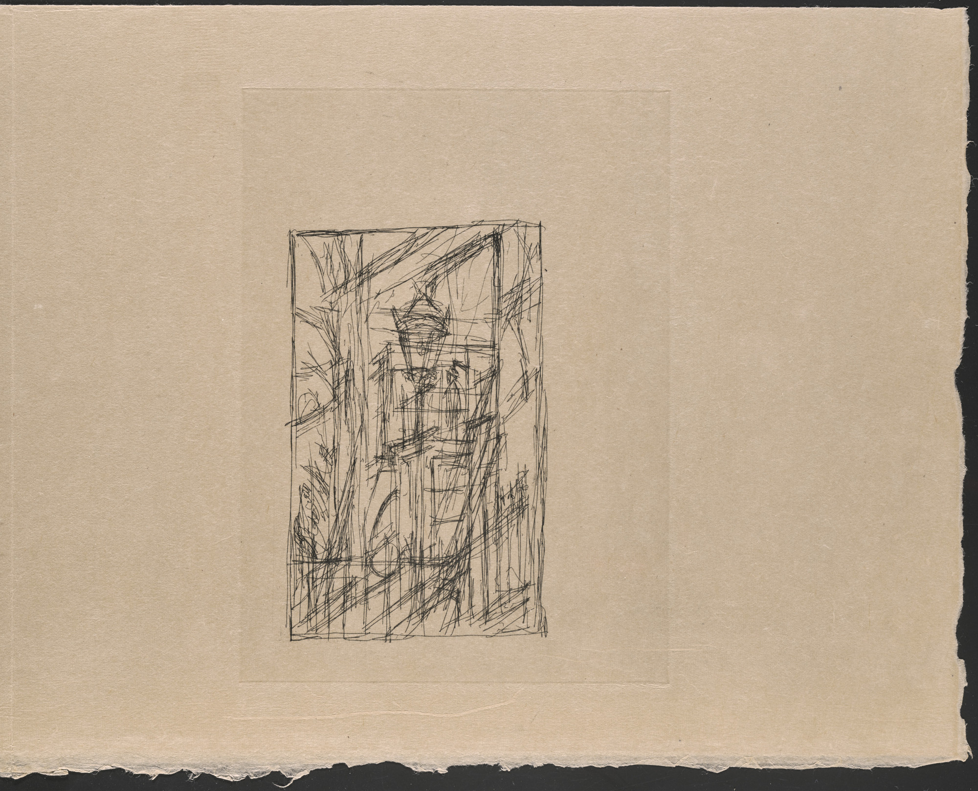 Alberto Giacometti. Plate (folio 22) from Hommage à Roger Lacourière